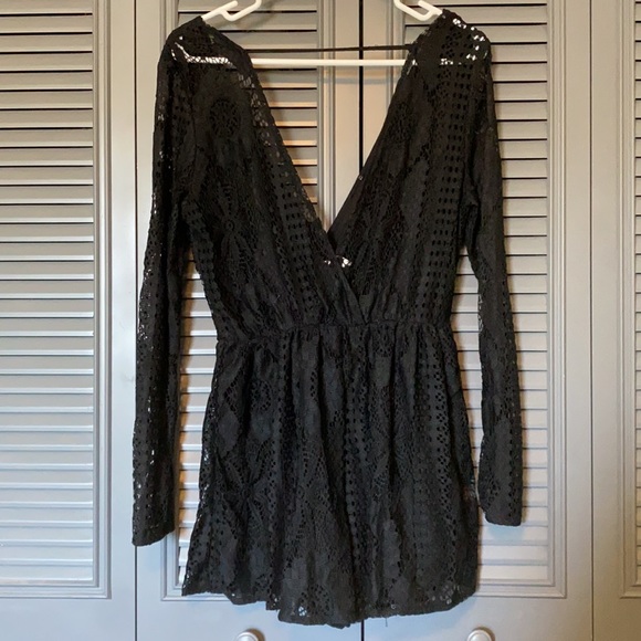 Bethany Mota : Black Lace Romper - Small - Picture 4 of 10